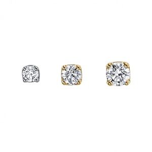 BVLA - 2.5mm prong set Diamond, threaded